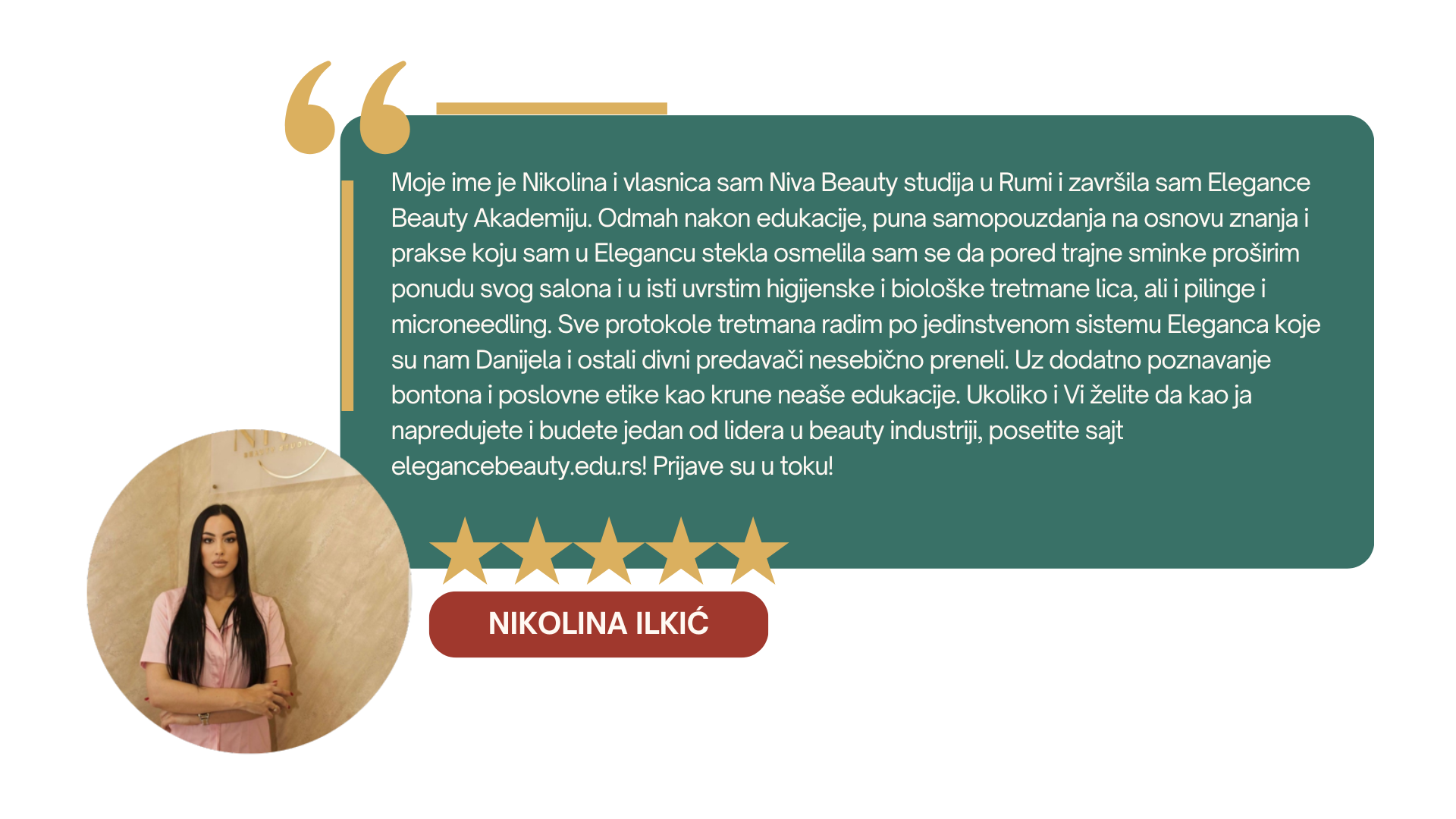 Nikolina Ilkić o Elegance Academy
